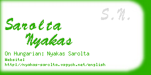 sarolta nyakas business card